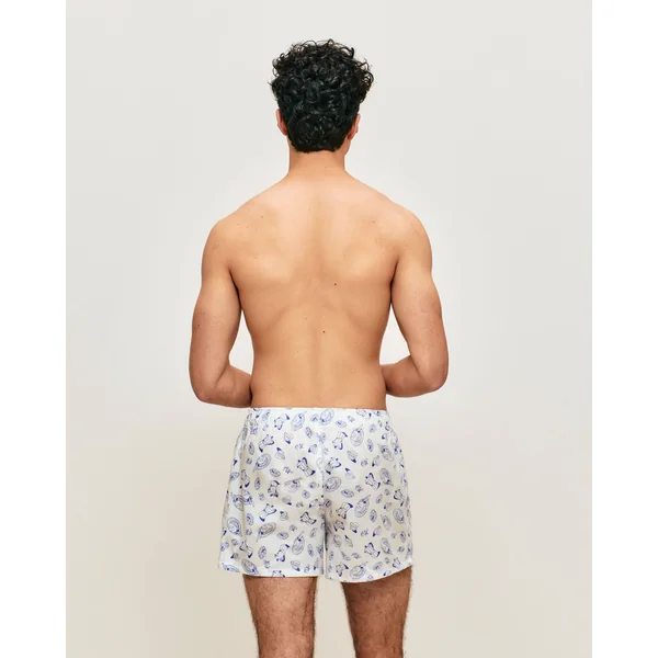 Caleçon en coton à motifs