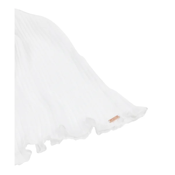 Cami en dentelle Plisse - Blanc