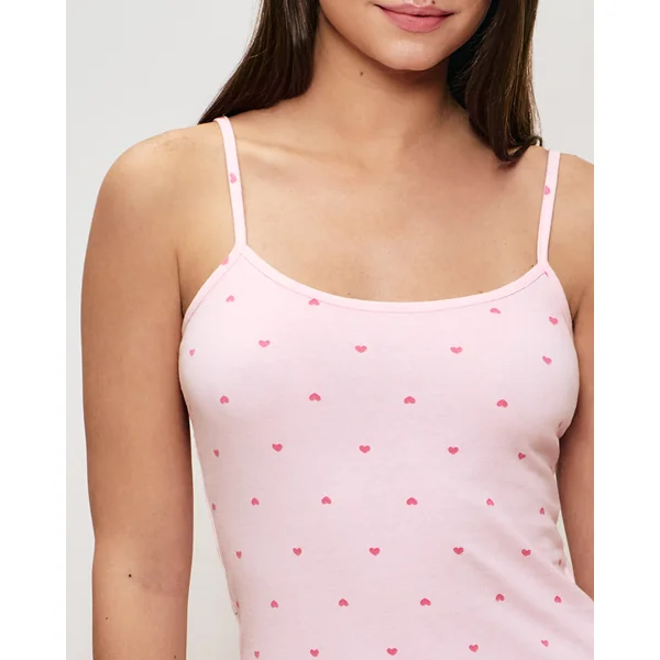 Caraco jersey motifs cœurs