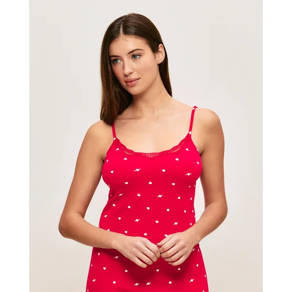 Caraco jersey motifs cœurs