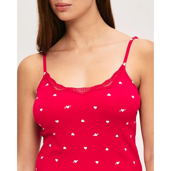 Caraco jersey motifs cœurs