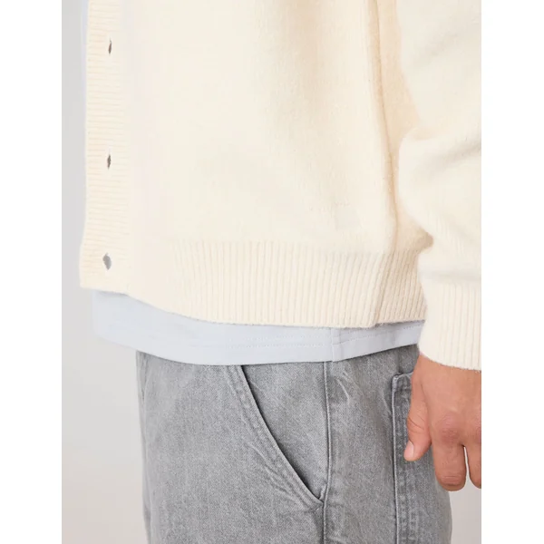 Cardigan col polo Naturel