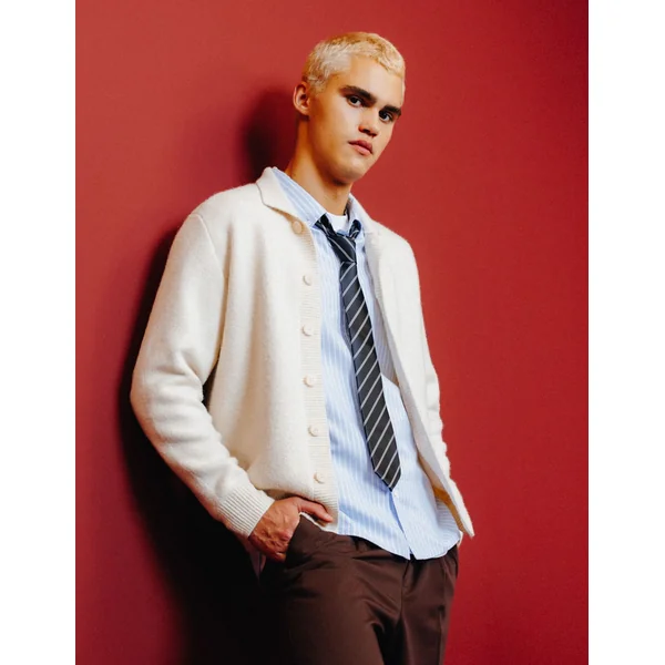 Cardigan col polo Naturel