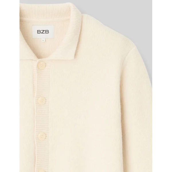 Cardigan col polo Naturel