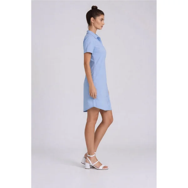 Carreli Jeans - Robe à manches courtes en tencel Bleu Bleach X-Large