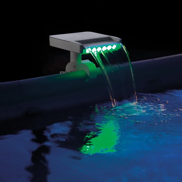 Cascade piscine LED multicolore