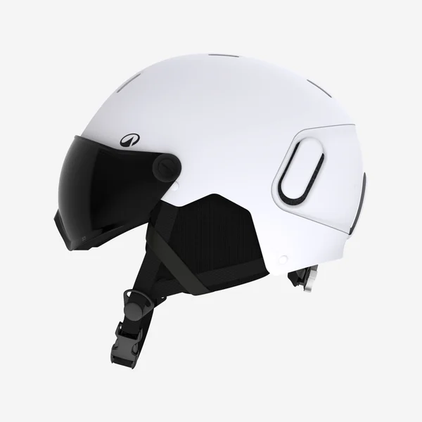 Casque de ski avec visière adulte, PST 150 blanc