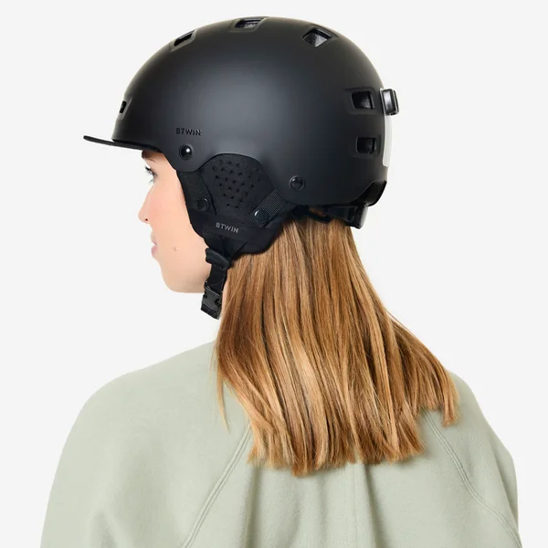 Casque vélo ville bol 500 noir