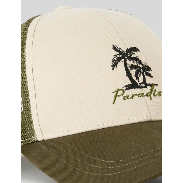 Casquette brodée Naturel
