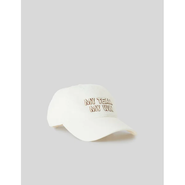 Casquette brodée Naturel