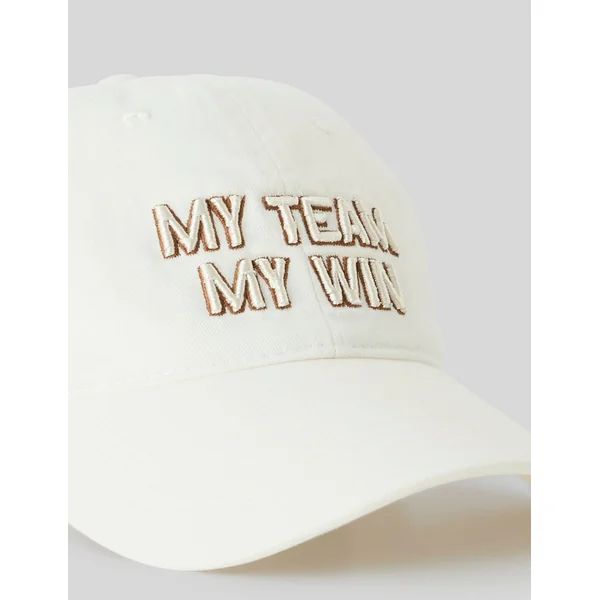 Casquette brodée Naturel