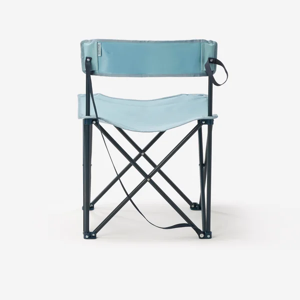 Chaise de camping pliante bleue