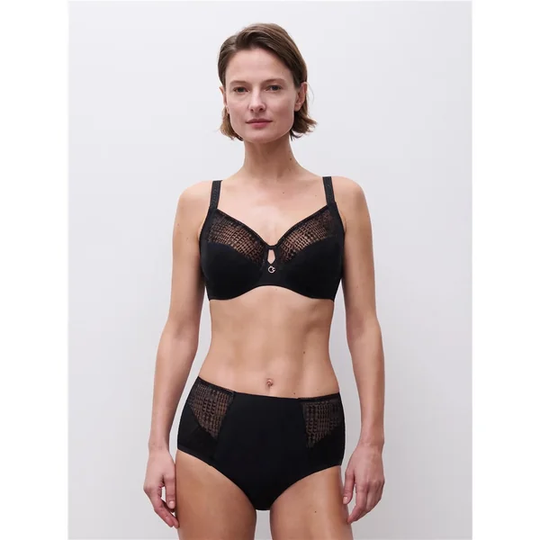 Chantelle - Culotte taille haute avec maintien Noir Medium Intrigue
