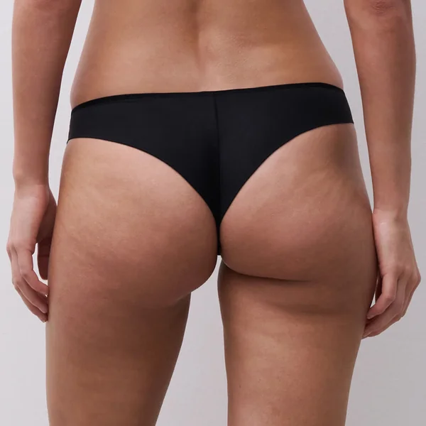 Chantelle - Culotte Thong sans couture 011 Noir Medium Norah