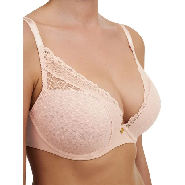 Chantelle - Soutien-gorge coque plongeante 36 (80) E 0RG Soft Pink Norah Chic