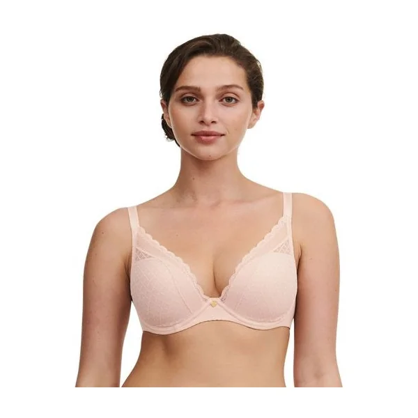 Chantelle - Soutien-gorge coque plongeante 38 (85) D 0RG Soft Pink Norah Chic