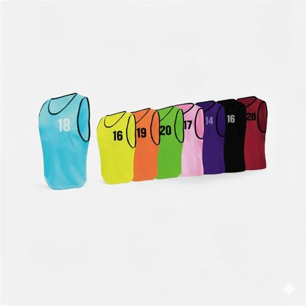 Chasubles Junior numérotées 16 à 20 Tremblay - Jaune
