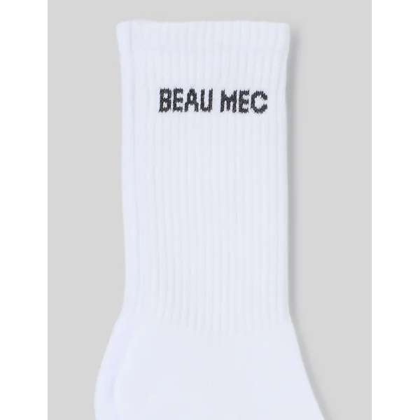 Chaussette unitaire wording Blanc