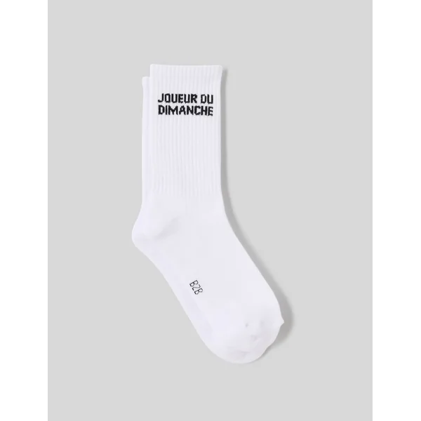 Chaussette unitaire wording Blanc