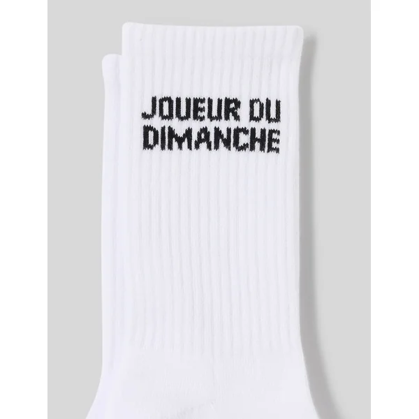 Chaussette unitaire wording Blanc