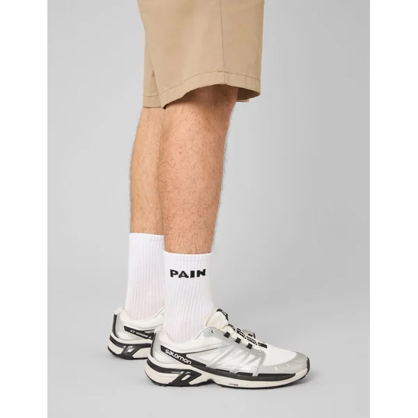 Chaussette unitaire wording Blanc