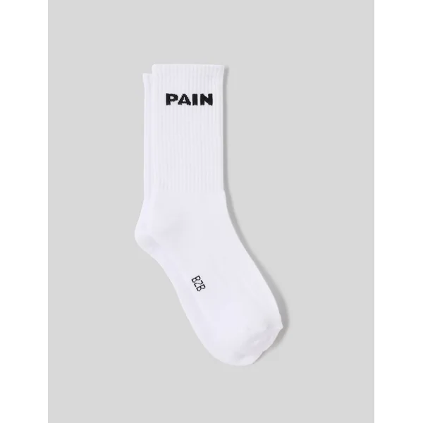 Chaussette unitaire wording Blanc