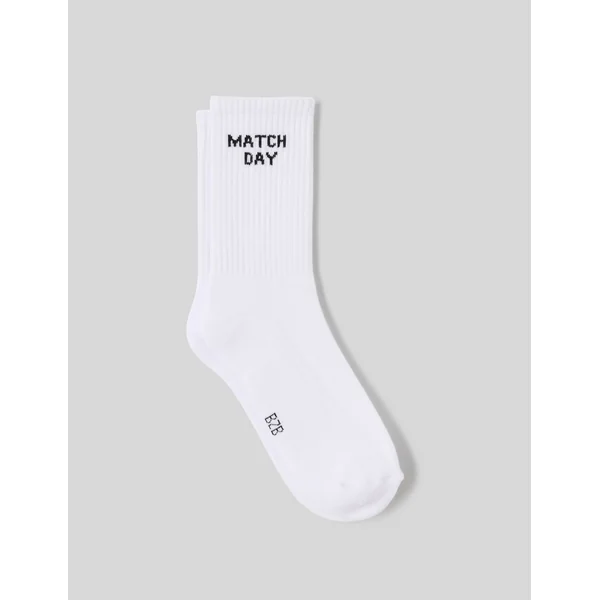 Chaussette unitaire wording Blanc