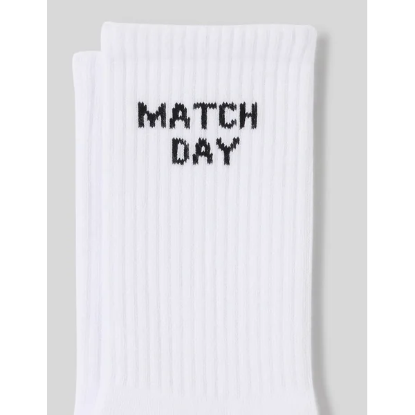 Chaussette unitaire wording Blanc