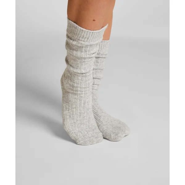 Chaussettes avec Cachemire - Gris
