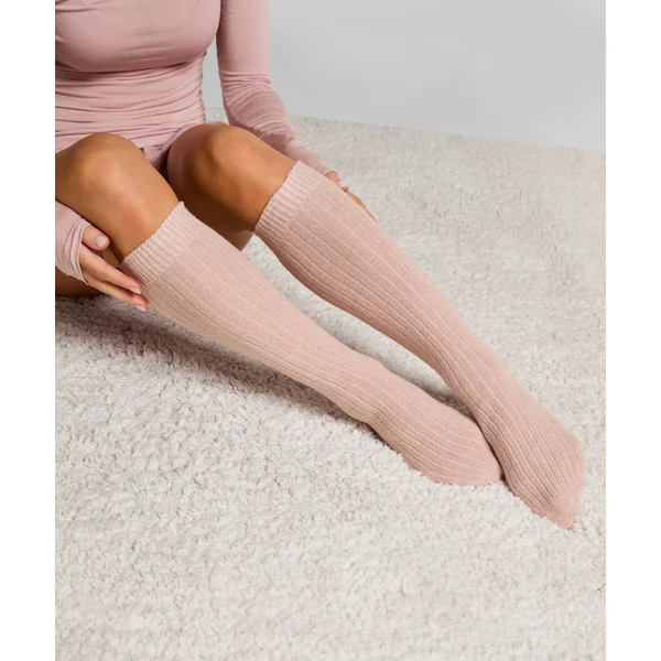 Chaussettes avec Cachemire - Rose