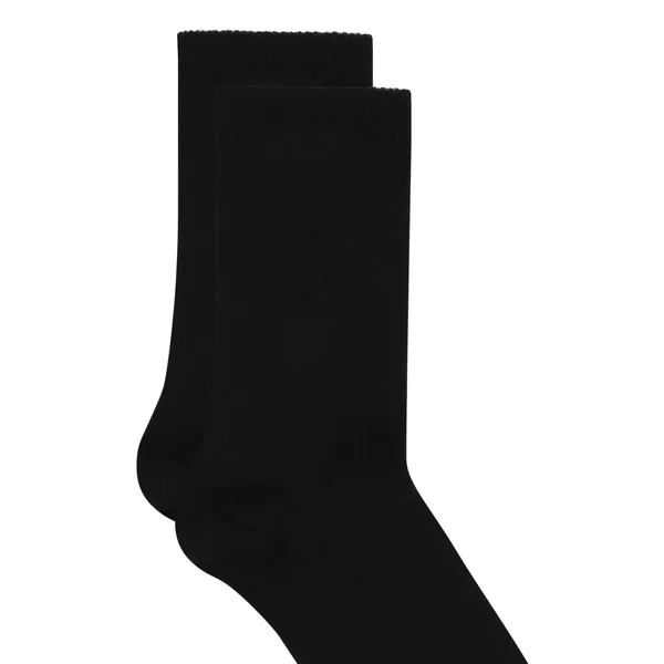 Chaussettes courtes en modal côtelé - Noir