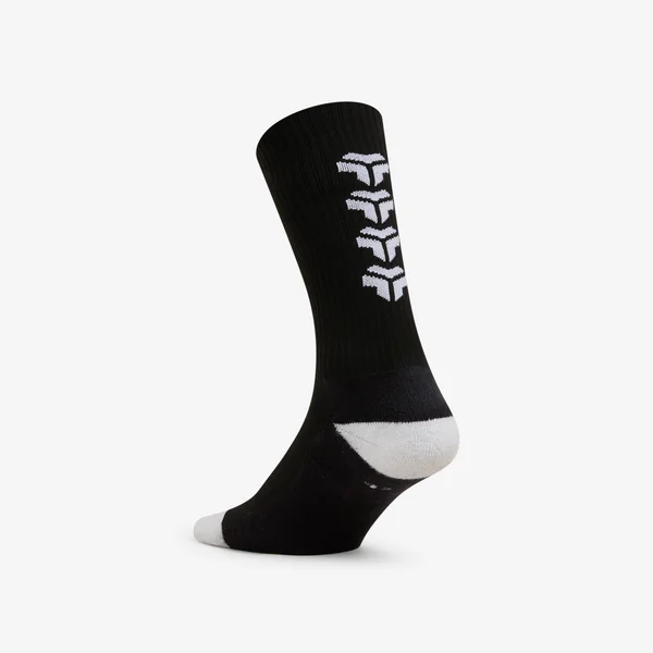 Chaussettes de handball adulte - 1 paire H500 MID noir / blanc