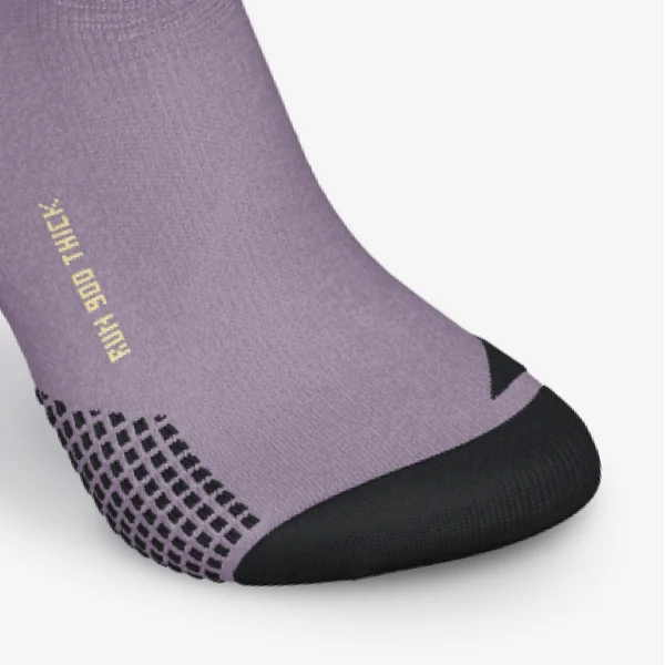 Chaussettes de running run900 epaisses mi-mollet violet