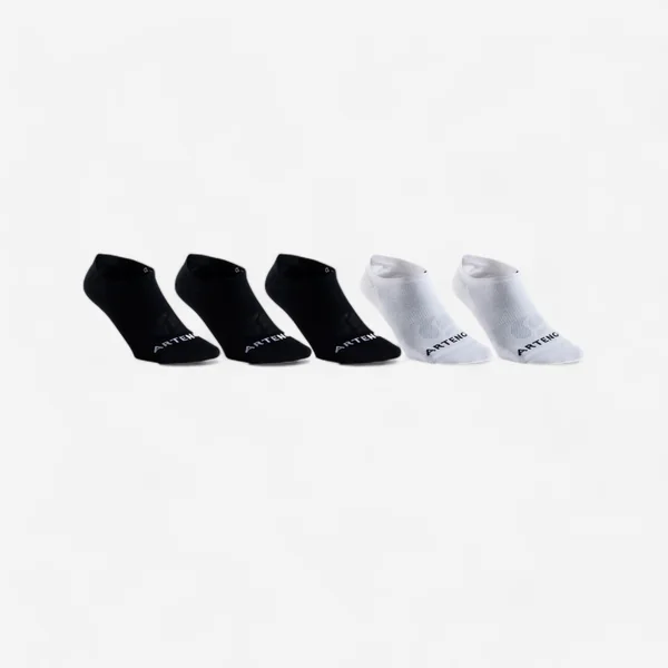 CHAUSSETTES DE SPORT BASSES RS 160 NOIR BLANC LOT DE 5.