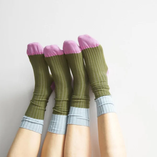 Chaussettes Yvette Olive 36/38 Maison Vivaraise