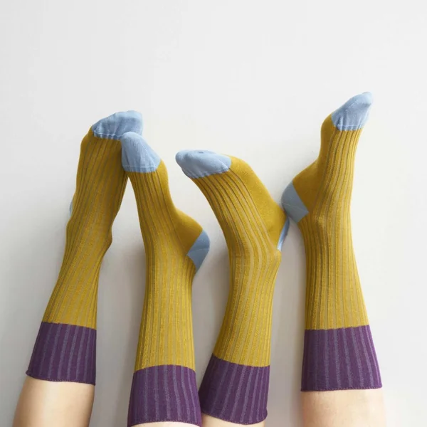 Chaussettes Yvette Savora Jaune 39/41 Maison Vivaraise