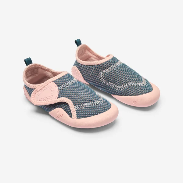 Chausson antidérapant et respirant enfant - bleu/rose