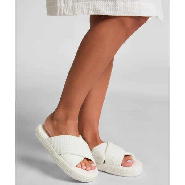Chaussons Gaufre - Blanc