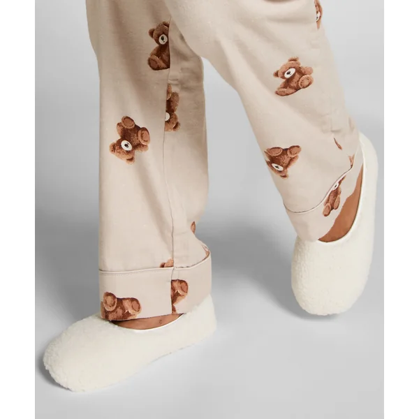 Chaussons Violet - Blanc