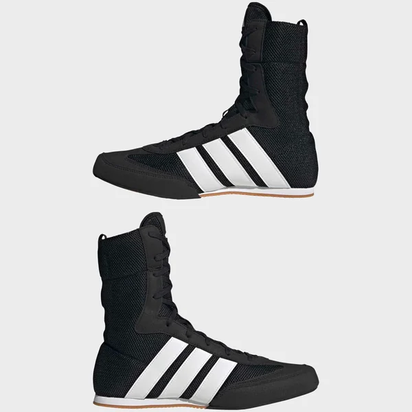Chaussure montante de boxe, Boxe Hog Classic Adidas noir