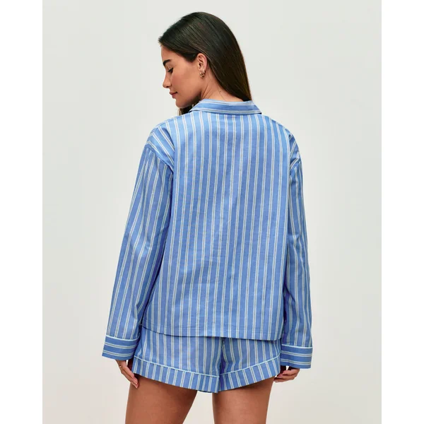 Chemise en coton à rayures