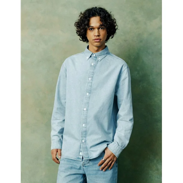Chemise en jean Bleu clair
