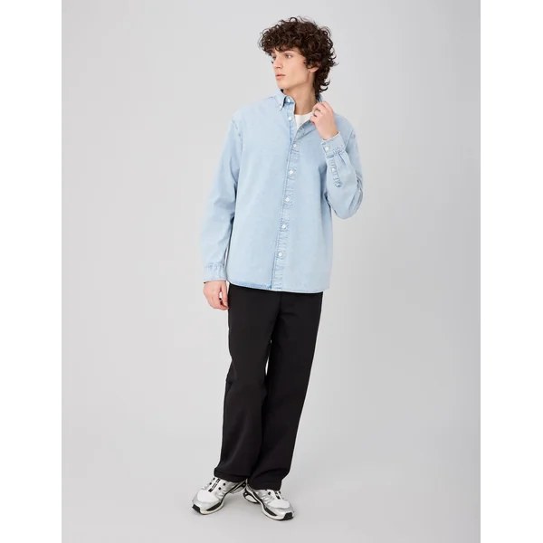 Chemise en jean Bleu clair