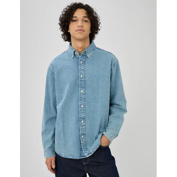 Chemise en jean Bleu