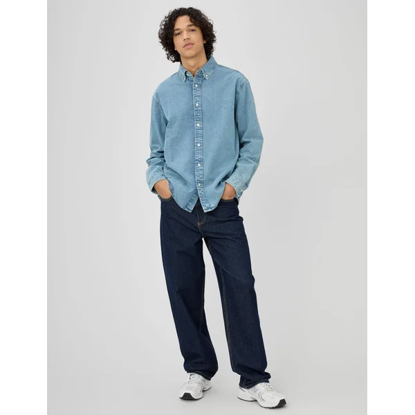 Chemise en jean Bleu