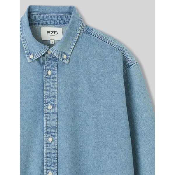 Chemise en jean Bleu