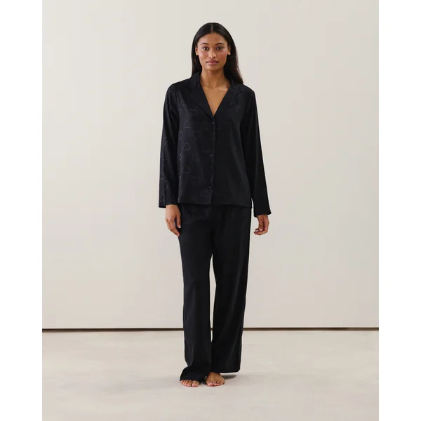 Chemise en satin à motifs