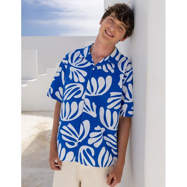 Chemise imprimé ART COLLECTION Bleu foncé