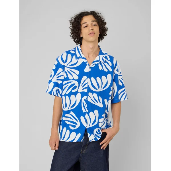 Chemise imprimé ART COLLECTION Bleu foncé