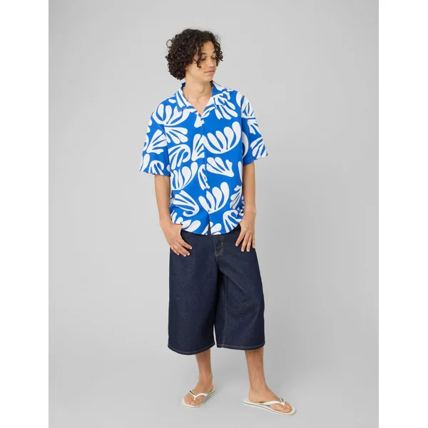 Chemise imprimé ART COLLECTION Bleu foncé